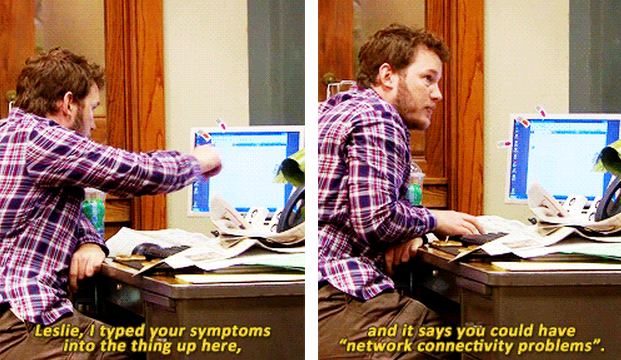 Parks and Recreation Symptoms Connectivity Problems