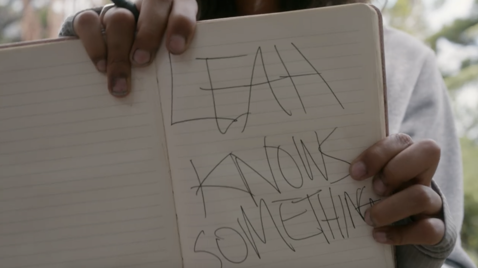 The Wilds S1E10 Nora's Notebook Leah Knows